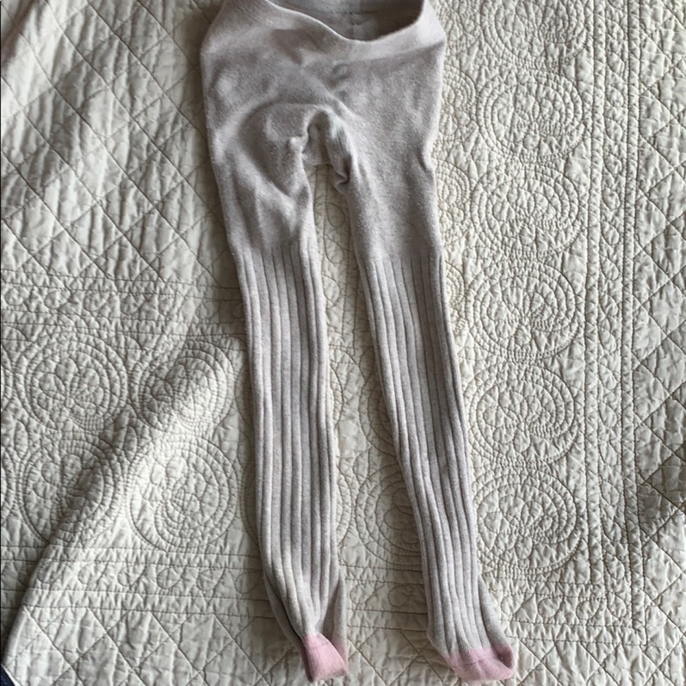 Baby Biden oatmeal ribbed stocking tights winter
